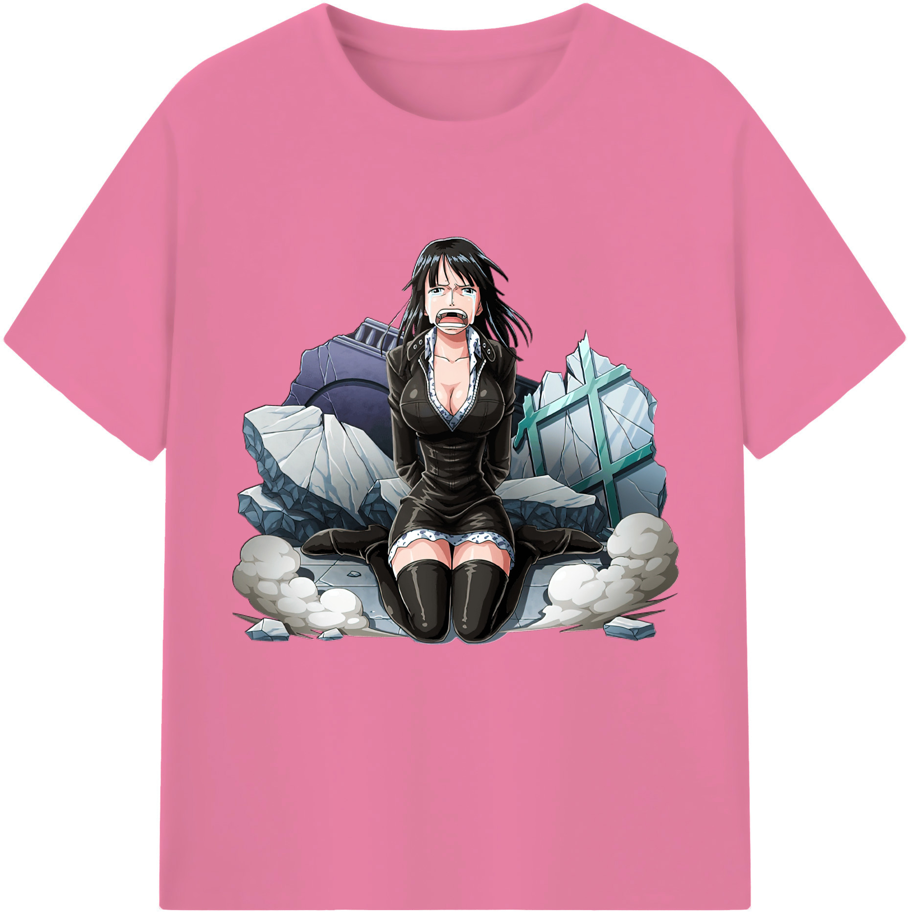 ワンピース ニコ・ロビン ONE PIECE Nico Robin 綿100％半袖Tシャツ（フロントプリント）